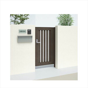 【送料無料】【法人様限定商品 個人宅・現場配送不可】四国化成 アレグリア門扉 1型 柱仕様 片開き 0714 木調タイプ『ゲート 部材 ガーデン 住宅 境界 入口 塀 壁 diy おしゃれ 形材 門扉』 セ