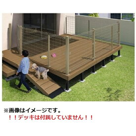 三協アルミ　ひとと木2　ドッグランセット（門扉+フェンス）　門扉間口取り付け　高さ1200mm　1.5間×7尺　＊デッキ本体は別売です。