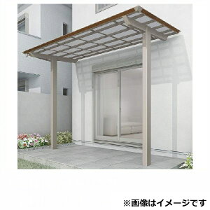 【送料無料】 【法人様限定商品 個人宅・現場配送不可】四国化成 スマート トップ 基本セット 中柱仕様 標準高 間口3138×7尺(2093) SMTRC-K3121 木調タイプ/熱線吸収ポリカ