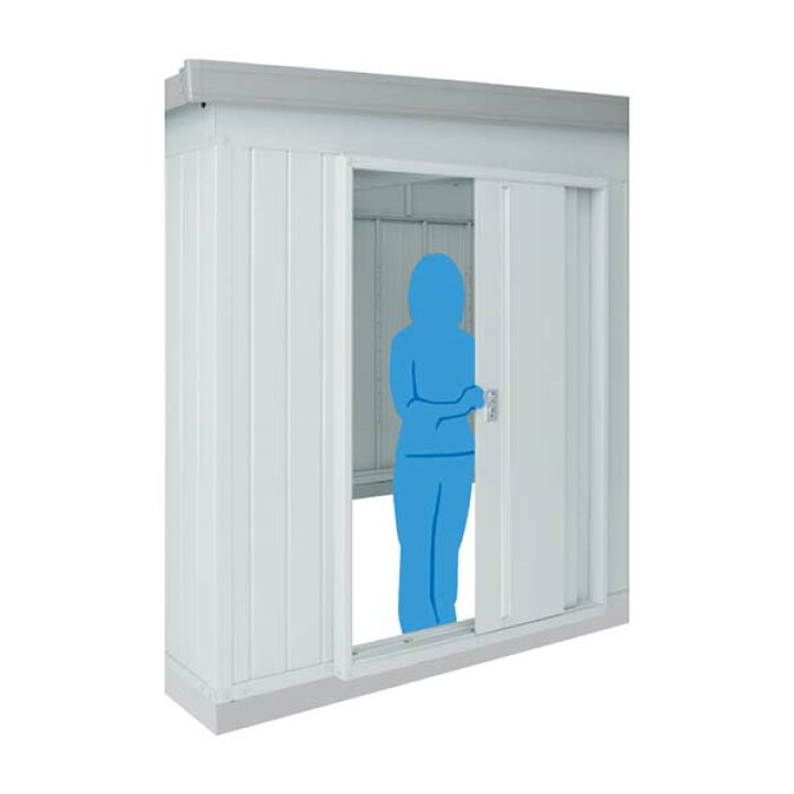 楽天市場 イナバ物置 バイク保管庫 オプション 内施錠付引戸 Sfg 3s 単品購入価格 バイクガレージ エクステリアのプロショップ キロ