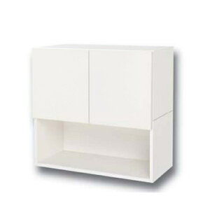 【完成品】オークス AUX トイレ収納ラック (トイレ収納棚) Dタイプ(2段) 背面板付 石膏ボード対応 JP51373 ホワイト