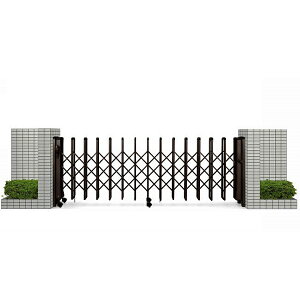 YKKAP 伸縮ゲート レイオス1型(太桟) 片開き 42S H12 PGA-1 『カーゲート 伸縮門扉』