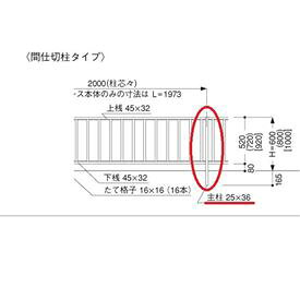 三協アルミ 形材フェンス マイエリア2 間仕切柱タイプ 主柱 H600用 JMP2-06 『アルミフェンス 柵』