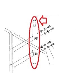 四国化成 鋳物フェンスのオプション オレガ ブルーノ エドウィンフェンススライド支柱仕様 01：コーナー 正規品送料無料 ジョイント ブラックつや消し 激安正規品 01CJ-06BK アルミフェンス 柵