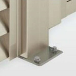 【法人様限定商品 個人宅・現場配送不可】四国化成 ハイ パーテーション A2/AS2/A4/A7型用 ベースプレート支柱 06:コーナー柱(角度90〜180°) H1500用 06CPB-15SN 『樹脂フェンス