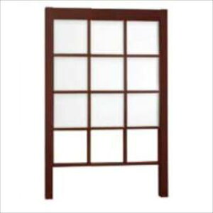 【木目調 目隠し ルーバー】リクシル Gスクリーン 角格子タイプ クリアマットパネル段数 3段 基本本体 H24 W15 『アルミフェンス 柵』