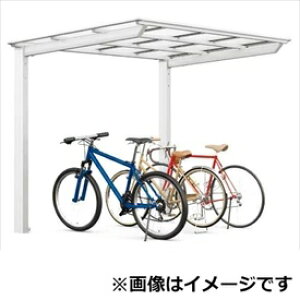 リクシル ネスカF ミニ 基本 18-22型 H28柱(H28) 熱線吸収ポリカーボネート屋根 『自転車置場 サイクルポート 自転車屋根』