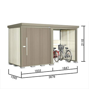 【マラソン対象】タクボ物置 TP/ストックマンプラスアルファ TP-SZ37R15 『物置 屋外 大型 倉庫 小屋 収納庫 diy サイクルポート タイヤ テント 庭 おしゃれ』【追加金額で取付工事可能】 カー