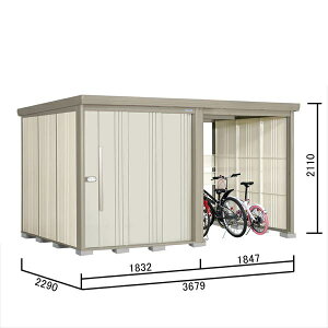 タクボ物置 TP/ストックマンプラスアルファ TP-SZ37R22 『物置 屋外 大型 倉庫 小屋 収納庫 diy サイクルポート タイヤ テント 庭 おしゃれ』【追加金額で取付工事可能】 ムーンホワイト