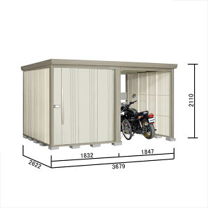 【マラソン対象】タクボ物置 TP/ストックマンプラスアルファ TP-S37R26 『物置 屋外 大型 倉庫 小屋 収納庫 diy サイクルポート タイヤ テント 庭 おしゃれ』【追加金額で取付工事可能】 ムー