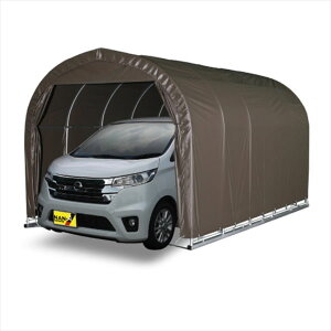 【送料無料】【1台用】南榮工業 パイプ車庫 (ベース式) 2540B SB 軽自動車用『 カーポート パイプ車庫 ガレージ 自転車 バイク 駐車場 屋根 車1台用 アルミ diy おしゃれ シンプル 』 スーパーブ