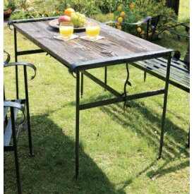 オンリーワン アイアン+バーンウッドテーブル 『ガーデンテーブル』