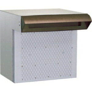 ハッピー金属 ステンレスポスト ファミール676-T (差入口・受箱一体型タイプ) 『郵便ポスト』 茶