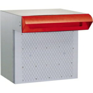 ハッピー金属 ステンレスポスト ファミール676-R (差入口・受箱一体型タイプ) 『郵便ポスト』 赤