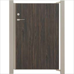【マラソン対象】【送料無料】タカショー エバーアートボード門扉 フラット(片開き) W08×H12 右勝手(R)『木調 ナチュラル ゲート 部材 ガーデン 住宅 境界 入口 塀 壁 diy おしゃれ 形材