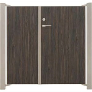 【送料無料】タカショー エバーアートボード門扉 フラット(親子開き) W05+W08×H14 右勝手(R)『木調 ナチュラル ゲート 部材 ガーデン 住宅 境界 入口 塀 壁 diy おしゃれ 形材 門扉』