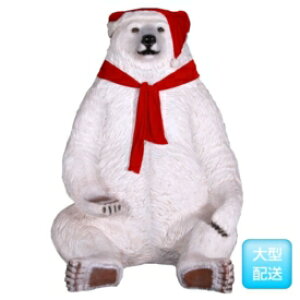 FRP Ȕ܂̃T^ / Sitting Christmas Bear-JumBo wNX}XIuWF X܁ECxgx