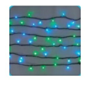 【マラソン対象】コロナ産業 LEDミルキーウェイライト100球/(電源部別売り)(ブラックコード) 2C100YGB2 LED色:黄緑・青色 『イルミネーションライト』