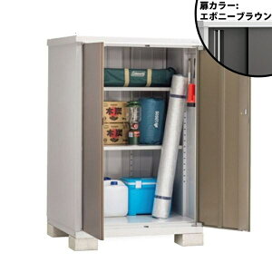 『配送は関東・東海限定』イナバ物置 BJX/アイビーストッカー BJX-119D EB 全面棚タイプ 『屋外用ドア型収納庫 DIY向け 小型 物置』『追加金額で工事も可能』 EB(エボニーブラウン)