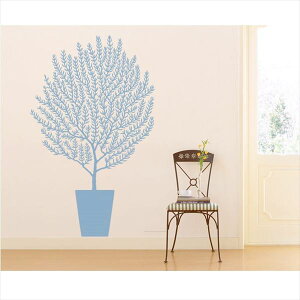 東京ステッカー 高級ウォールステッカー 植物 オリーブ Lサイズ *TS0001-BL ライトブルー 『おしゃれ かわいい』 『壁 シール』