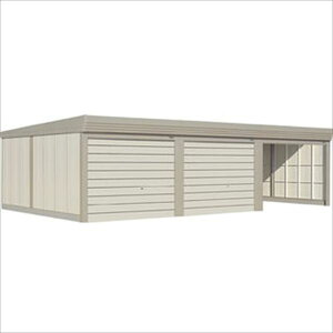 【配送のみ】【一般型】【送料無料】タクボ物置 ベルフォーマ 3台用 SS-Z9353 一般型 結露減少屋根 3台用 『 ガレージ 車庫 シャッター バイク 自動車 自転車 倉庫 床 シャッター 』