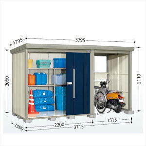 【マラソン対象】タクボ物置 TP/ストックマンプラスアルファ TP-3715 『物置 屋外 大型 倉庫 小屋 収納庫 diy サイクルポート タイヤ テント 庭 おしゃれ』【追加金額で取付工事可能】 ディー