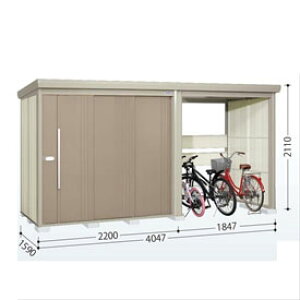 【マラソン対象】タクボ物置 TP/ストックマンプラスアルファ TP-40R15 『物置 屋外 大型 倉庫 小屋 収納庫 diy サイクルポート タイヤ テント 庭 おしゃれ』【追加金額で取付工事可能】 カーボ