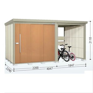 【マラソン対象】タクボ物置 TP/ストックマンプラスアルファ TP-SZ40R22 『物置 屋外 大型 倉庫 小屋 収納庫 diy サイクルポート タイヤ テント 庭 おしゃれ』【追加金額で取付工事可能】 トロ