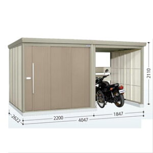 タクボ物置 TP/ストックマンプラスアルファ TP-Z40R26 『物置 屋外 大型 倉庫 小屋 収納庫 diy サイクルポート タイヤ テント 庭 おしゃれ』【追加金額で取付工事可能】 カーボンブラウン