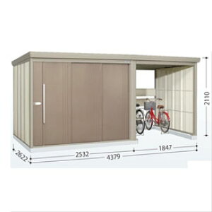 【マラソン対象】タクボ物置 TP/ストックマンプラスアルファ TP-43R26 『物置 屋外 大型 倉庫 小屋 収納庫 diy サイクルポート タイヤ テント 庭 おしゃれ』【追加金額で取付工事可能】 カーボ