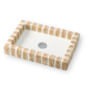 ニッコー シャワー用大型パンレトロブリックパン PF-SP-PR マロンベージュ(MBE) 『水栓柱・立水栓 蛇口は別売り ニッコーエクステリア』 マロンベージュ(MBE)