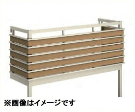 YKKAP ルシアスバルコニー 屋根置式 組合せ格子 関東間 ロング柱 1間×4尺 床材 樹脂製デッキ アルミ+アルミカラー 『後付バルコニー 洗濯物干し場 リフォーム向け アルミ製』