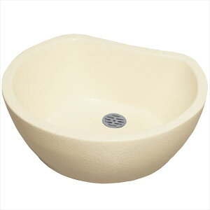 ユニソン ファミエンテパン ビーンズ 『水栓柱・立水栓 水受け(パン)』 アイボリー