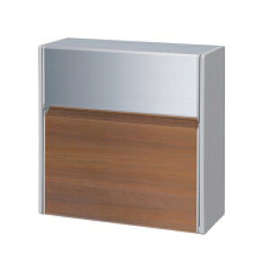 三協アルミ SWE-1型 壁付けタイプ 木調部:オレンジチェリー(JC) 形材部:サンシルバー(SLC) 『郵便ポスト』 クラフトチェリー/サンシルバー