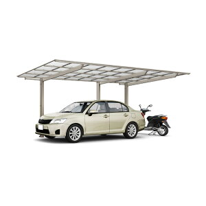 LIXIL リクシル ネスカF 1台用 延長 27-54・14型 標準柱 H22 ポリカーボネート屋根材使用 『 カーポート 1台 本体のみ 駐車場 屋根 外構 エクステリア DIY 』