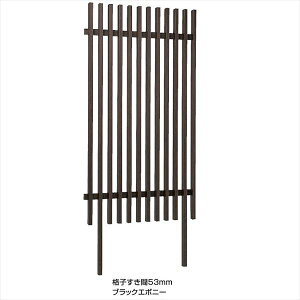 タカショー エバーアートフェンス 千本格子足付ユニット30×50(格子すき間53mm) W1000×H1500 基本型 ラッピングカラー