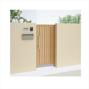 【送料無料】【法人様限定商品 個人宅・現場配送不可】四国化成 アレグリア門扉 TL2型 柱仕様 片開き 0818 木調タイプ『ゲート 部材 ガーデン 住宅 境界 入口 塀 壁 diy おしゃれ 形材 門扉』