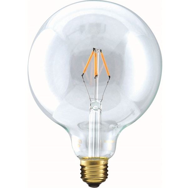 ビートソニック 昔ながらの電球の美しさ × LED電球の性能 サイフォン ショートフィラメント LDF001-C ボール125 【保証書付】 爆買い グローブ
