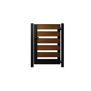【送料無料】YKKAP ルシアス門扉YS7型 片開き 門柱仕様 08-12 内開き仕様 UME-V-YS7『木調 ゲート 部材 ガーデン 住宅 境界 入口 塀 壁 diy おしゃれ 形材 門扉』 複合カラー
