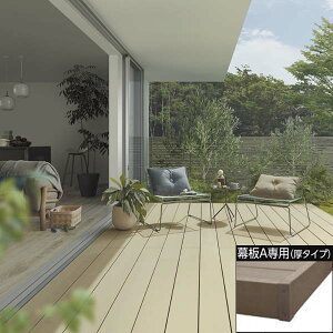 リクシル 樹ら楽ステージ 束柱Aセット(標準束柱) 幕板A仕様 3間×3尺 『ウッドデッキ diy キット 樹脂 人工木』