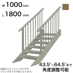 XcA~H STAIRS XeA[Y 萠tiiqjKi L1800mm Ki W1000mm 萠}ؒT 1600mm plP 1190mm Xebv 5 pxߔ͈ 43.5°`64.5° ̑ω׏d 150kg SB