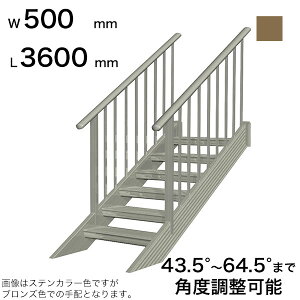 XcA~H STAIRS XeA[Y 萠tiiqjKi L3600mm Ki W500mm 萠}ؒT 3400mm plP 2900mm Xebv 11 pxߔ͈ 43.5°`64.5° ̑ω׏d 150kg SB
