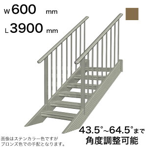 �X�c�A���~�H�� STAIRS �X�e�A�[�Y ���萠�t�i���i�q�j�K�i���� L3900mm �K�i�� W600mm �萠�}�ؒ���T 3700mm �p�l������P 3090mm �X�e�b�v���� 12�� �p�x���ߔ͈� 43.5°�`64.5° ���̑ω׏d 150kg SB