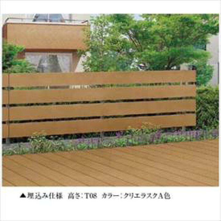 楽天市場】リクシル 樹ら楽ステージ ボードラインフェンス 面材 ボード 