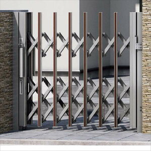 【送料無料】タカショー エバーアートゲート ミニ 片開き 13S H10 右吊元 『カーゲート 伸縮門扉』『アコーディオン 門扉 スライド ガーデン diy 塀 壁 伸縮 形材 防犯 境界』