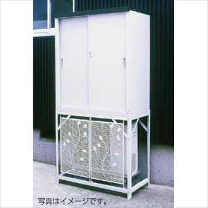 グリーンライフ エアコン室外機カバー:AC-78MM+収納庫:HS-83セット AC-78MM+HS-83