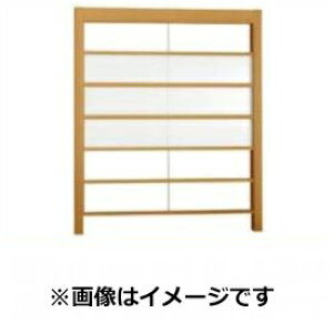 【木目調 目隠し ルーバー】リクシル Gスクリーン 横格子タイプ クリアマットパネル段数 3段 基本本体 H29 W15 『アルミフェンス 柵』