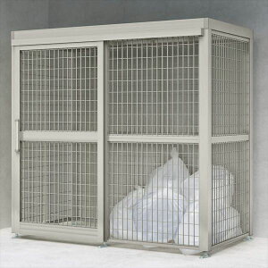 【法人様限定商品 個人宅・現場配送不可】四国化成 ゴミストッカーAMF型 引き戸式 アルミ押出形材屋根 アンカー式 基本セット GSAMF-A2010 『アルミ製 ゴミ収集庫 業務用 公共用 集合住宅用』