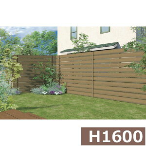 グローベン フェンス プラドワン コミコミセット ジョイントあり仕様 W2000×H1610(10段) 板隙間10mm 『目隠しフェンス 部材 樹脂 DIY』