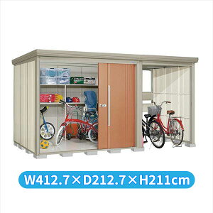 タクボ物置 TP/ストックマンプラスアルファ TP-4019 一般型 『物置 屋外 大型 倉庫 小屋 収納庫 diy サイクルポート タイヤ テント 庭 おしゃれ』【追加金額で取付工事可能】 トロピカルオレン